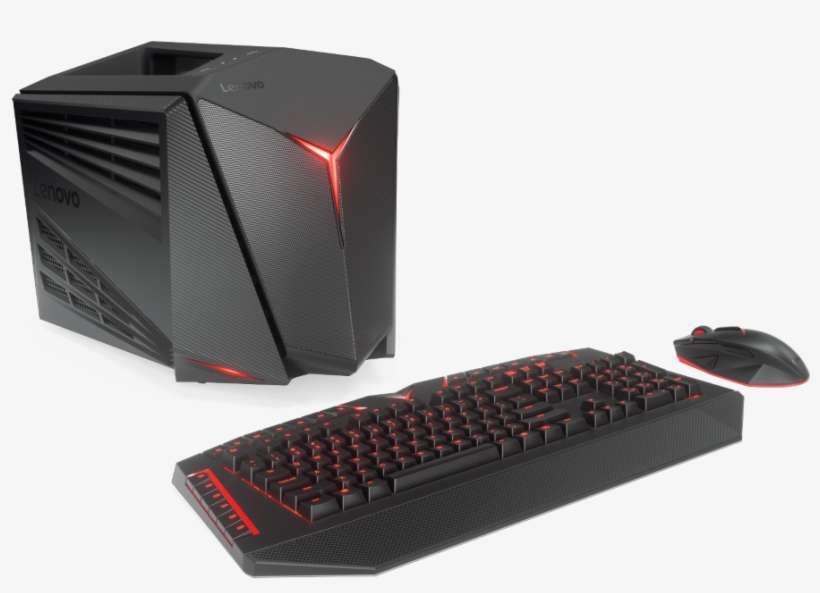 Lenovo Ideacentre Y710 Cube With Keyboard Mouse - Lenovo Ideacentre Y710 Cube, transparent png download