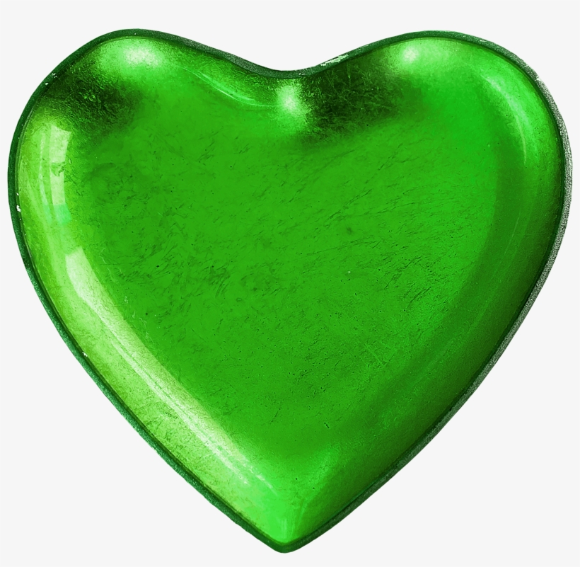 Green, Shape, Heart, Love, Romance - Green Love Heart, transparent png download