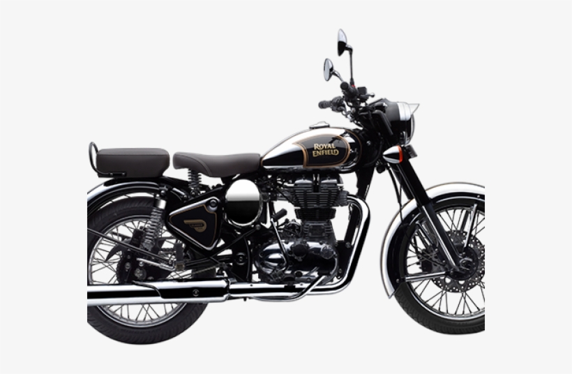 Royal Enfield Classic Chrome - Royal Enfield Classic Black Colour, transparent png download