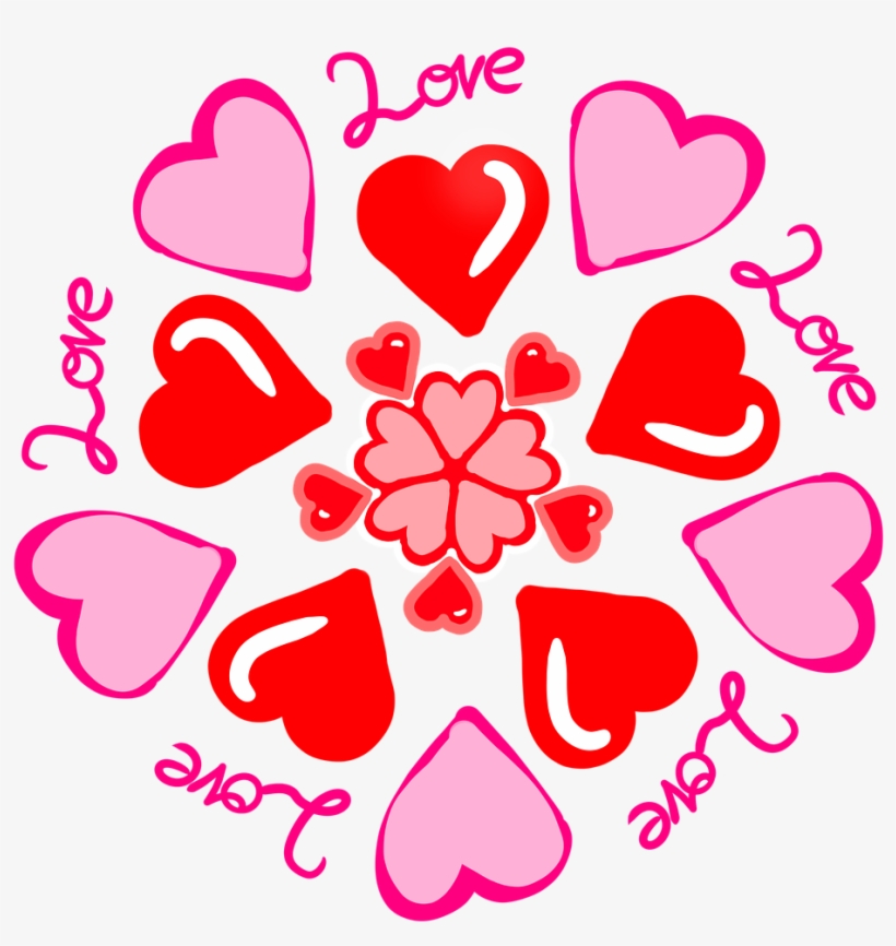 Heart Love Valentines - Valentines Day Cupid, transparent png download