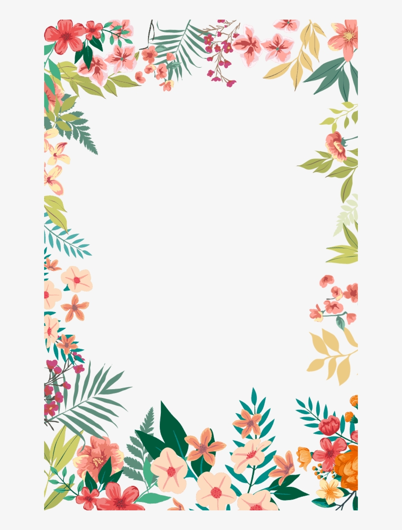 Download Download Flower Small Fresh Flowers Border Hand Painted ...