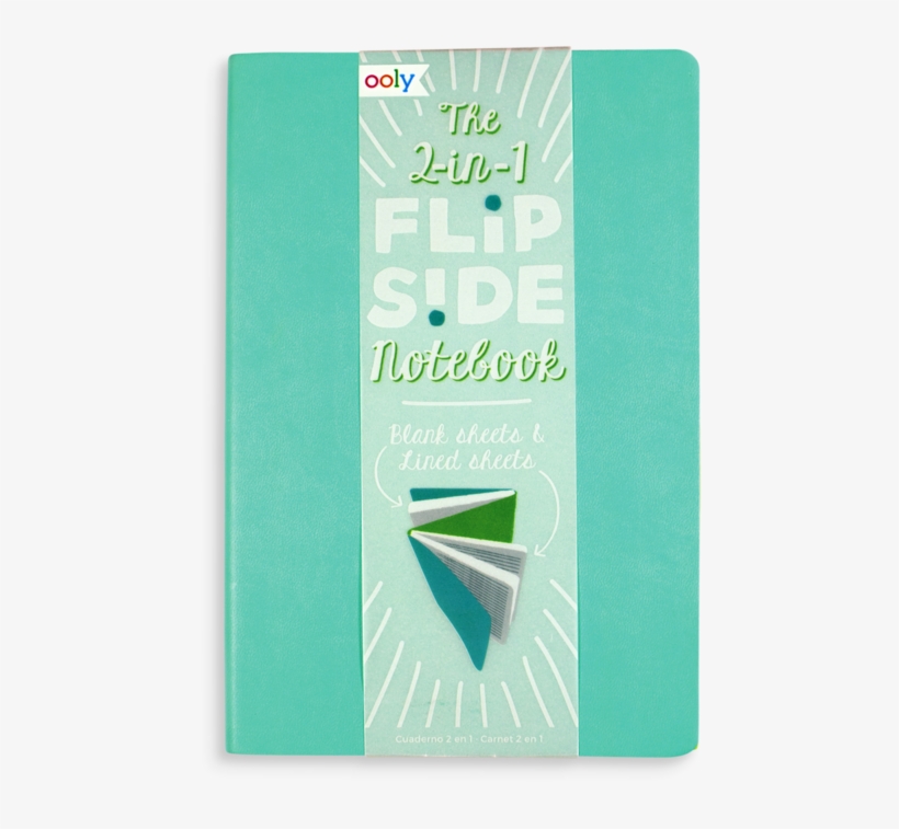 Teal 2 In 1 Flipside Notebooks With 2 Different Notebooks - Art Paper, transparent png download