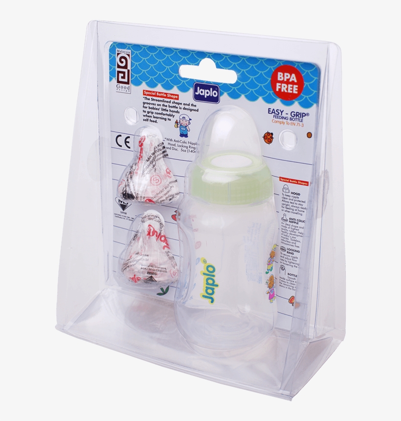 Japlo Easy Grip Feeding Bottle - Baby Bottle, transparent png download