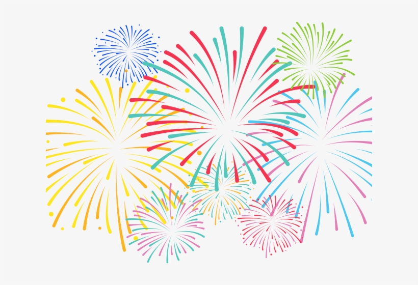 Fireworks Clipart Translucent - Transparent Background Fireworks Clipart, transparent png download