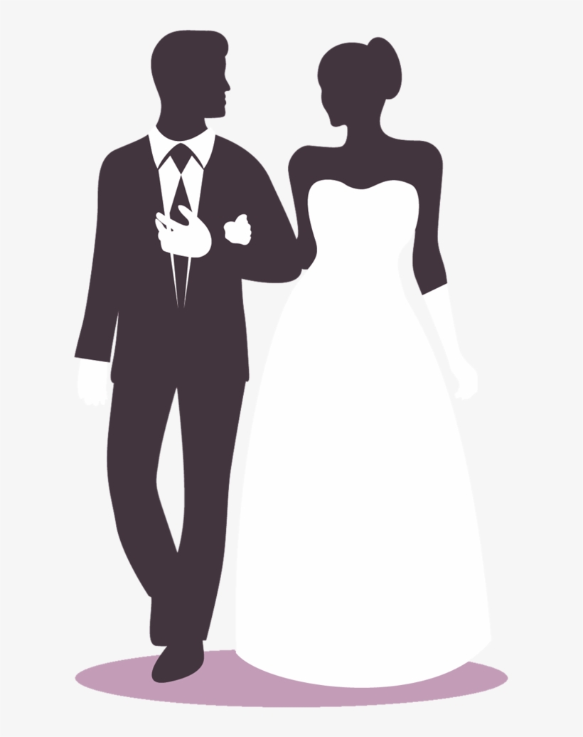 Casamento - Silueta De Boda Civil Png, transparent png download