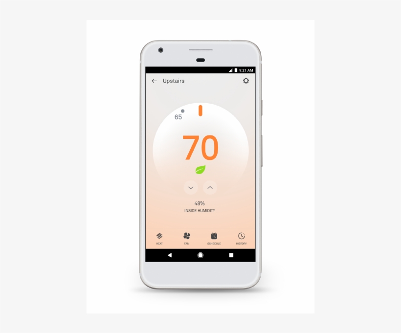 Nest Thermostat E Image - Nest Thermostat E App, transparent png download