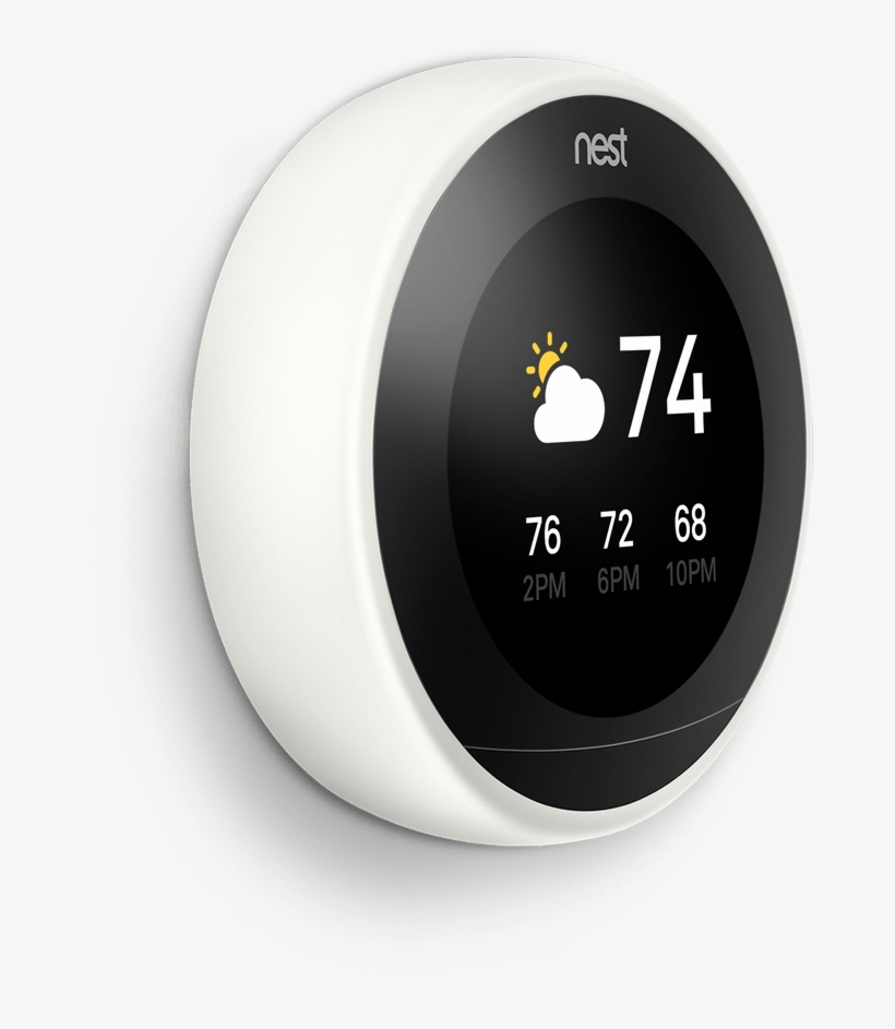 Nest Thermostat -white - Circle, transparent png download