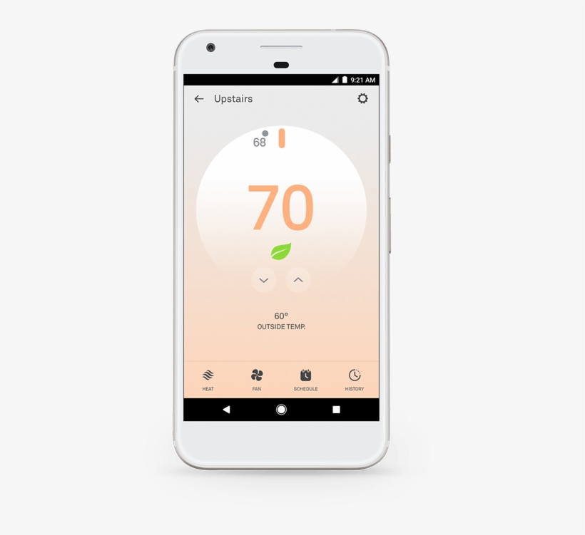Nest Learning Thermostat - Nest Thermostat E App, transparent png download