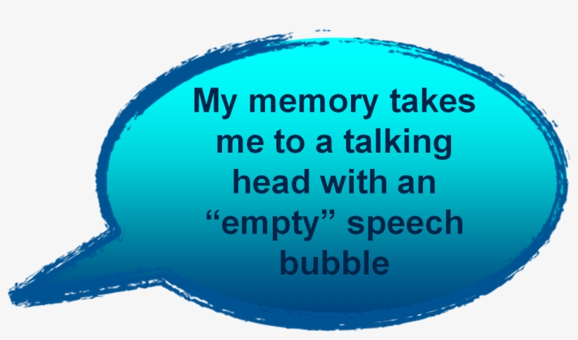 My Memory Takes Me To A Talking Head With An “empty” - Circle, transparent png download