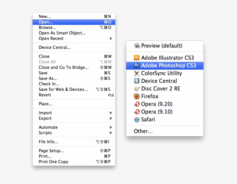 Open Image In Photoshop - Photoshop, transparent png download
