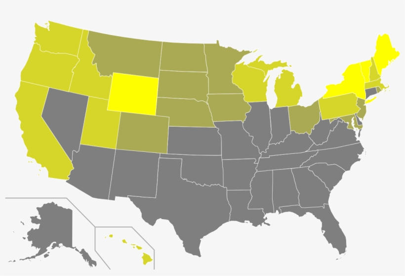 2007 Organic Acreage As A Percentage Of Total State - Electoral Map 2016 October, transparent png download