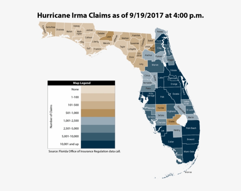 According To A - Map Of Florida, transparent png download