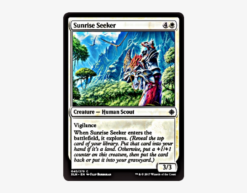 Sunrise Seeker Ixalan English Foil - Magic: The Gathering, transparent png download