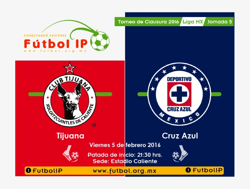Cruz Azul Vs Tijuana 2018, transparent png download