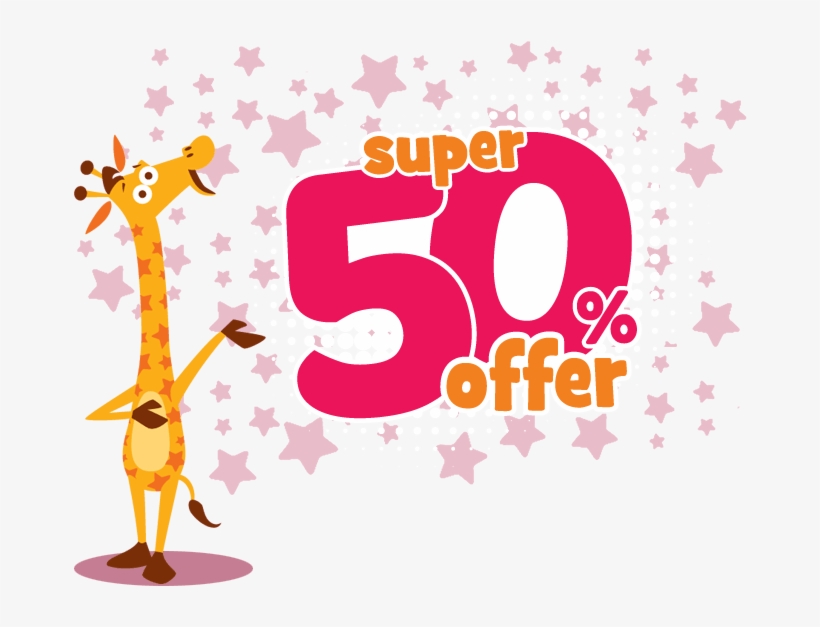 Get Upto 50%* Off On Geoffrey's Favourite Toys At All - Giraffe, transparent png download