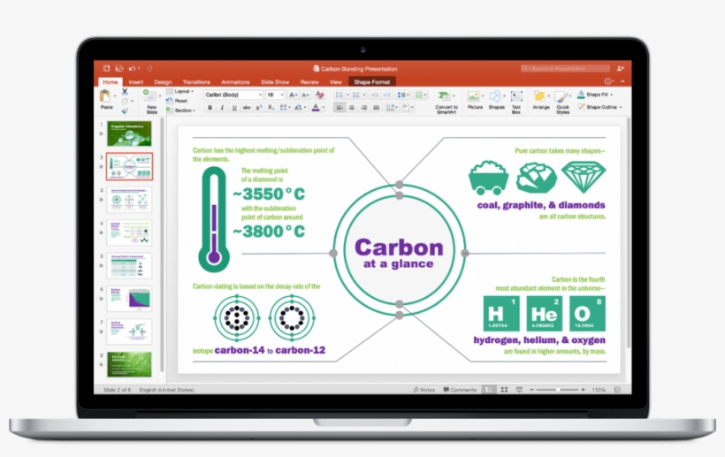 Microsoft Office For Mac Updated W/ Real-time Collaboration, - Computer Monitor, transparent png download