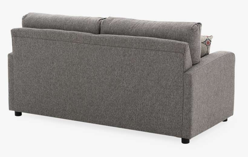 Grey Upholstered Sofa-bed With Decorative Cushions - Sofa Bed, transparent png download