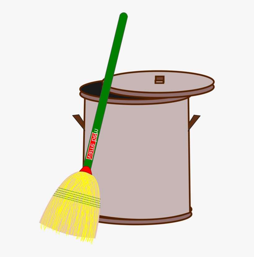 All Photo Png Clipart - Broom And Trash Can, transparent png download