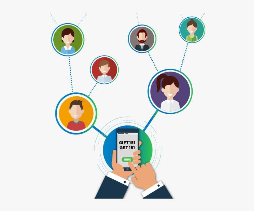 Share & Earn - Cartoon, transparent png download