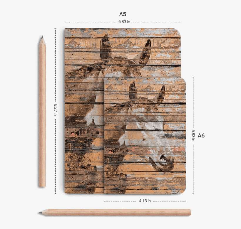 Dailyobjects Horse Face A5 Notebook Plain Buy Online - Plank, transparent png download
