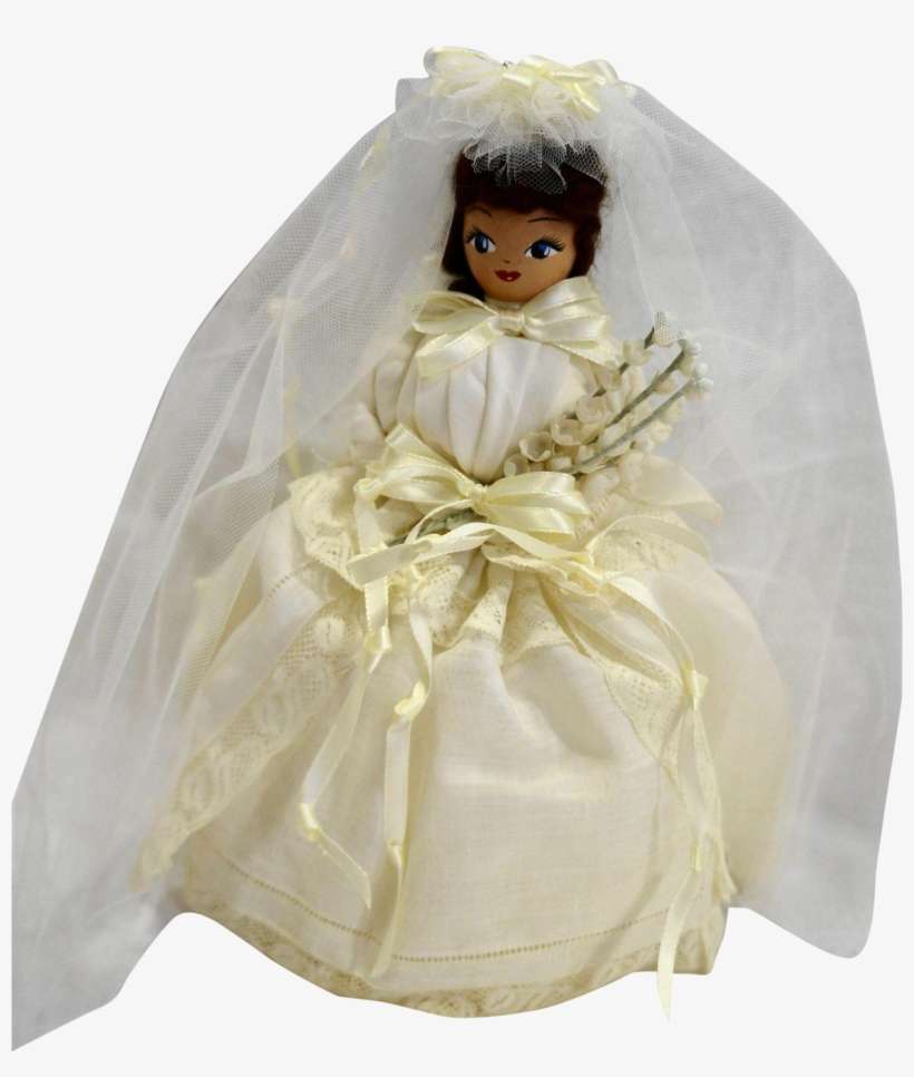 Neiman Marcus Handkerchief Bride Doll Brunette Vintage - Barbie, transparent png download