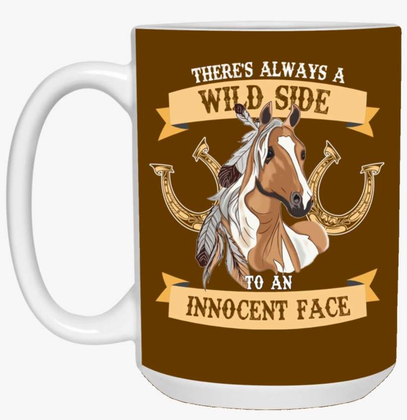There's Always A Wild Side To An Innocent Face Horse - Beer Stein, transparent png download