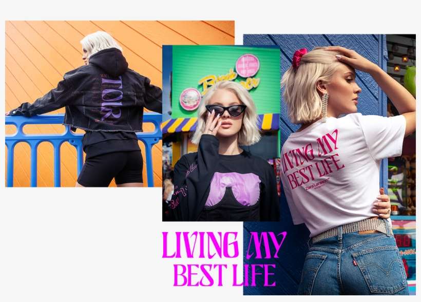 Cropped Oversized Denim Jacket Shop Now - Zara Larsson Small Shorts, transparent png download