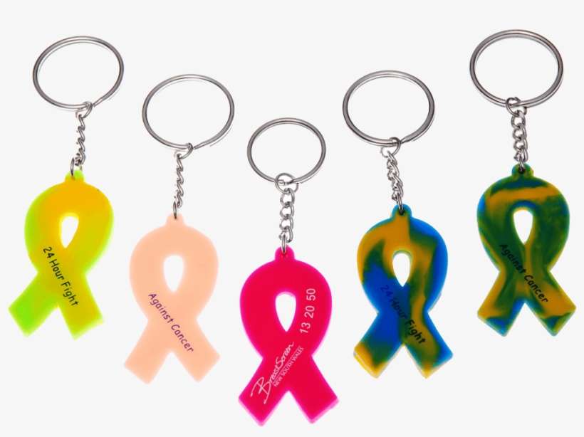 Keychain Keychains Key Chain Ring Chains Rings Ribbon - Keychain, transparent png download