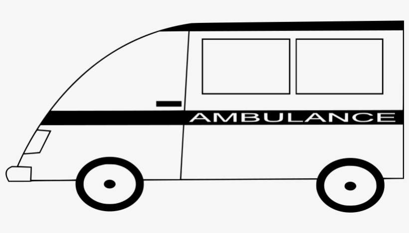 Outline Image Of Ambulance, transparent png download