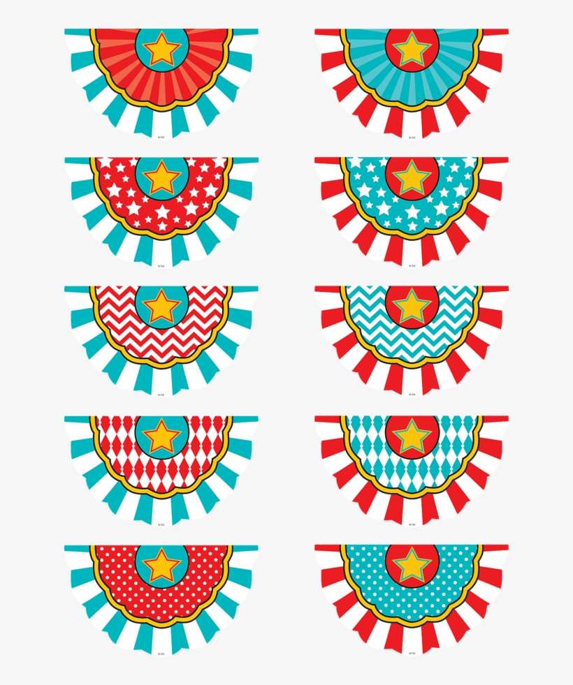 Tcr5807 Carnival Bunting Accents Image - Classroom, transparent png download