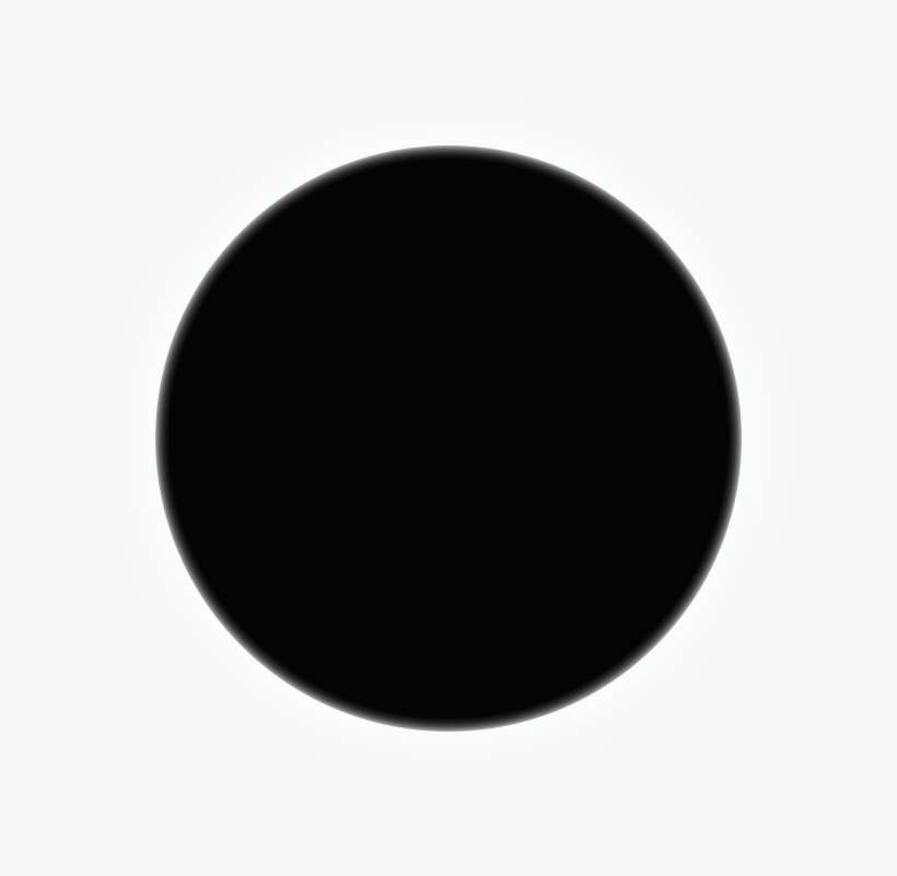Dark Side Of The Moon - Black And White Image Circle, transparent png download