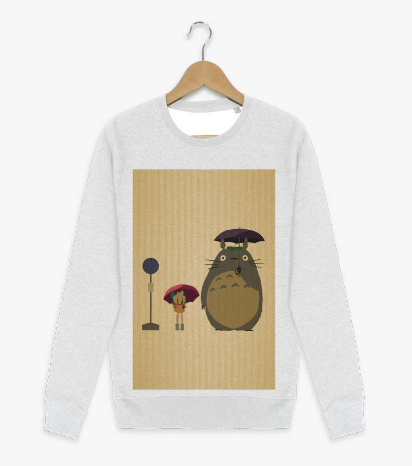 Sweat-shirt Stanley Stella Modèle Seeks Totoro Flat - Cartoon, transparent png download