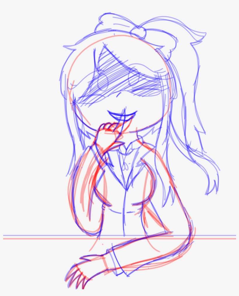 Wip Kihara/monika - Sketch, transparent png download