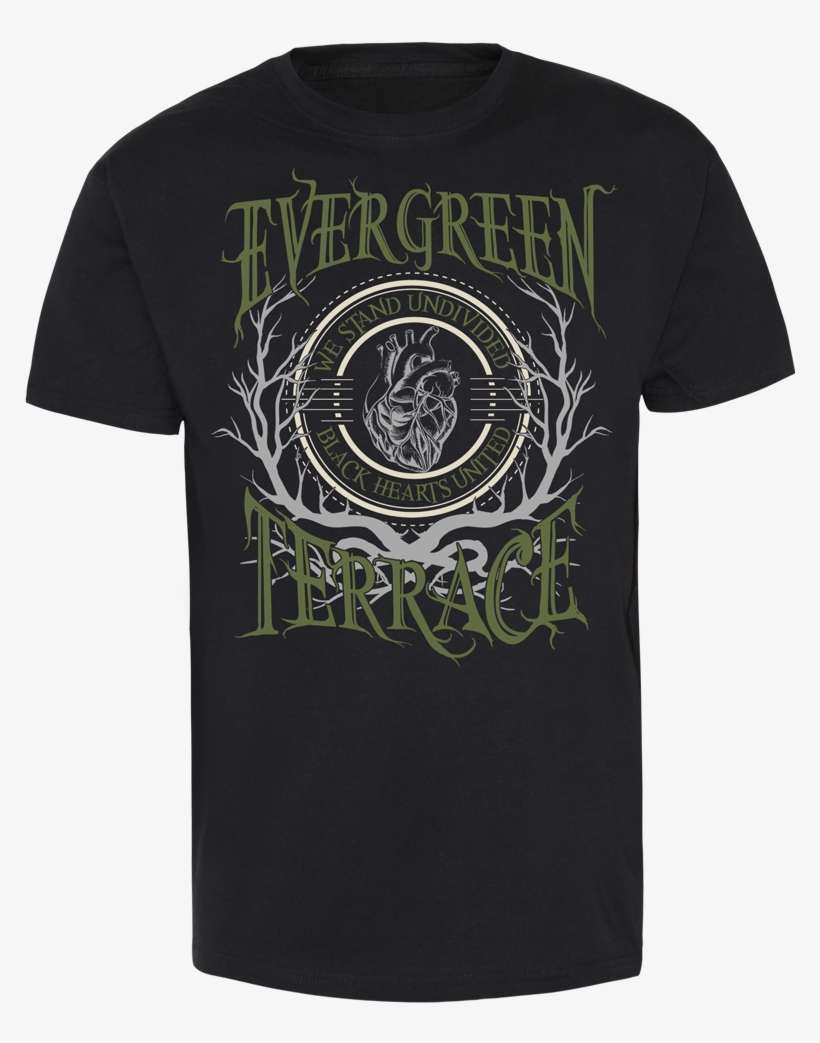 Evergreen Terrace "black Hearts United" T-shirt - Active Shirt, transparent png download