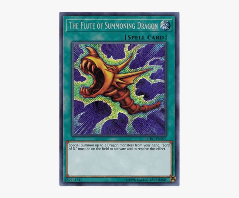 The Flute Of Summoning Dragon Lckcen027 Secret Rare Flute Of