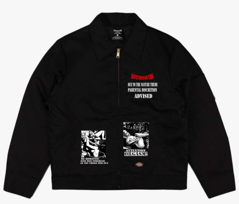 Adults Only X Dickies® Black Jacket - Mens Designer Hoodie, transparent png download