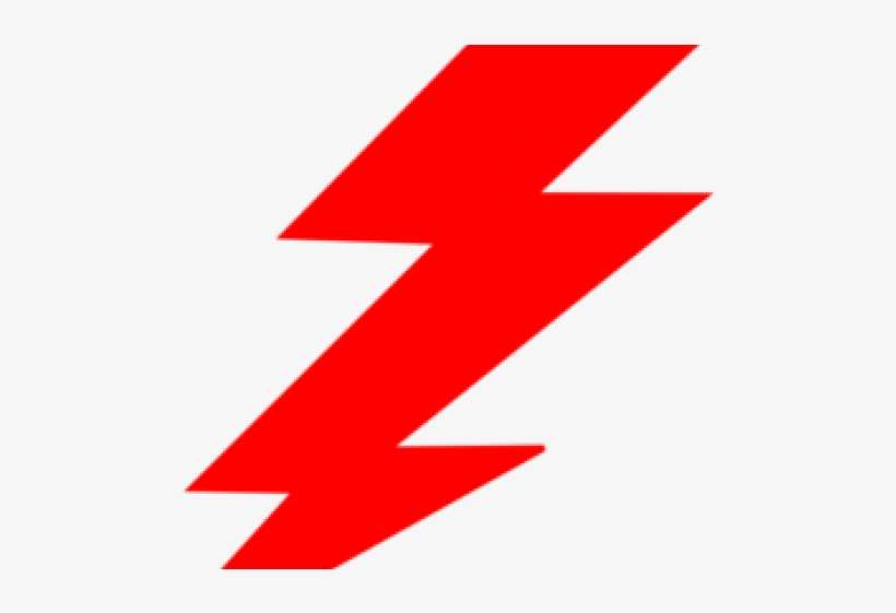 Lightning Clipart Vector - Red Lightning Bolt Cartoon, transparent png download