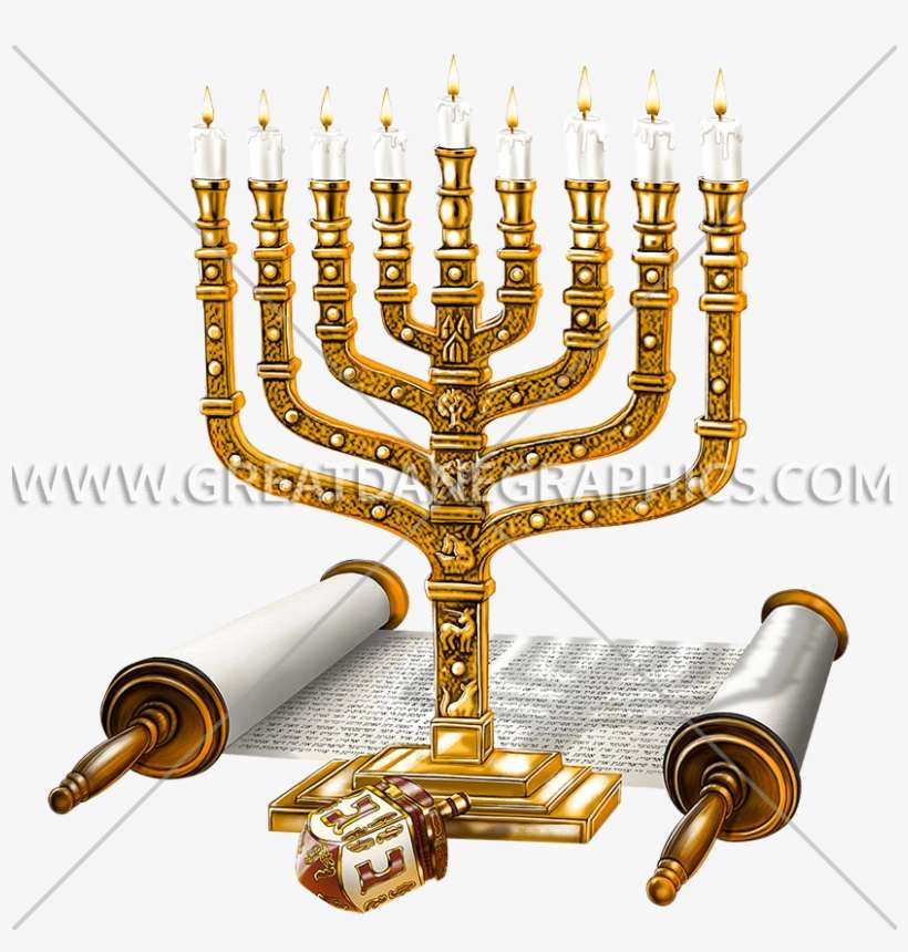 Png Royalty Free Menorah Dreidel Production Ready Artwork - Hanukkah Menorah, transparent png download