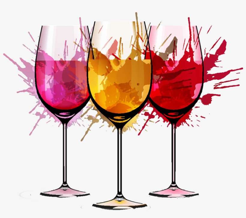 23rd Annual Hospice Of The Central Peninsula - Wine Glass With Paint Brushes, transparent png download