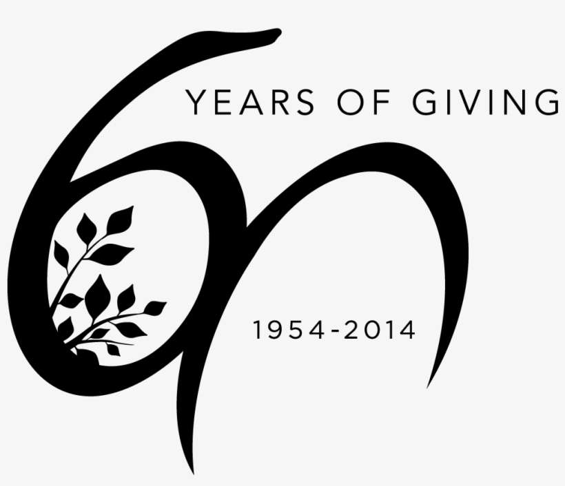 60th Anniversary Logo Black - 60th Anniversary Church, transparent png download
