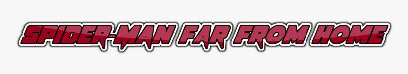 Spider-man Far From Home Logo Big - Carmine, transparent png download
