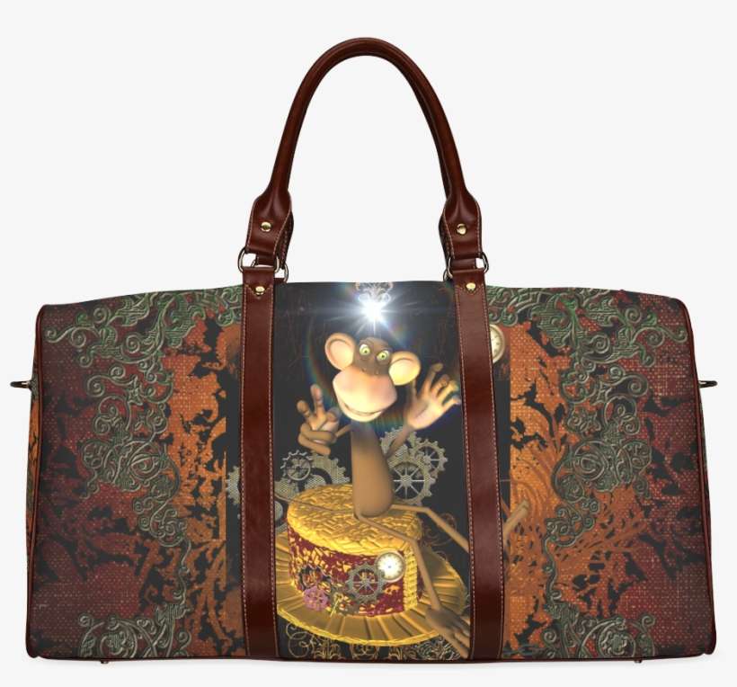 Steampunk, Funny Monkey Waterproof Travel Bag/large - Duffel Bag, transparent png download