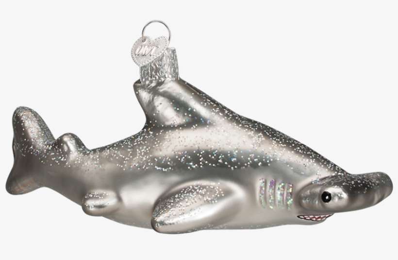 Hammerhead Shark Old World Glass Ornament - Christmas Day, transparent png download