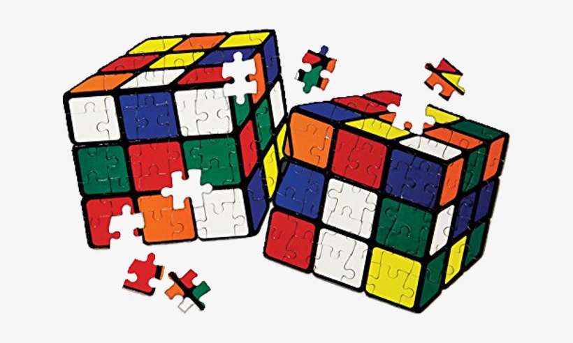 Rubik's Cube Two Impossible Jigsaw Puzzles - Jigsaw Rubik's Cube, transparent png download