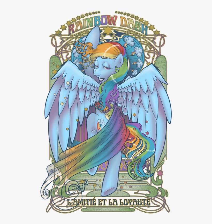 Art Nouveau Definition - My Little Pony Art Nouveau, transparent png download