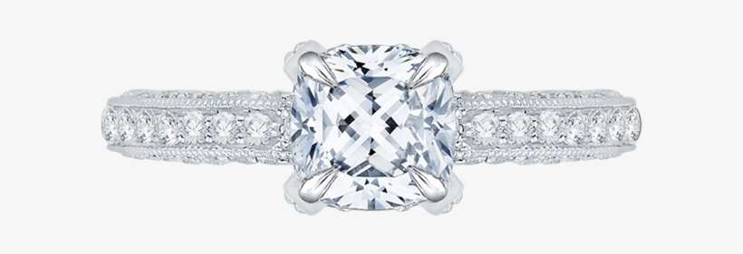 Carizza 18k White Gold Carizza Semi Mount Engagement - Pre-engagement Ring, transparent png download