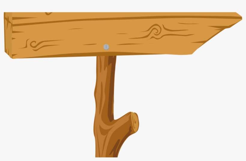 Wood Sign Clip Art - Table, transparent png download