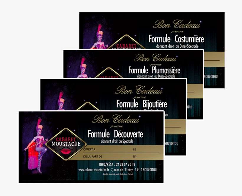 Ils Vous Seront Adressés Par Voie Postale - Bon Cadeau Cabaret Moustache, transparent png download