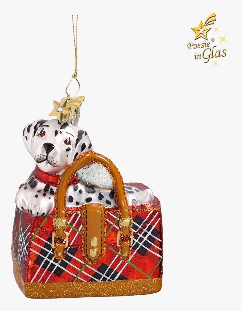 Tartan Handbag With Dalmatian - Handbag, transparent png download