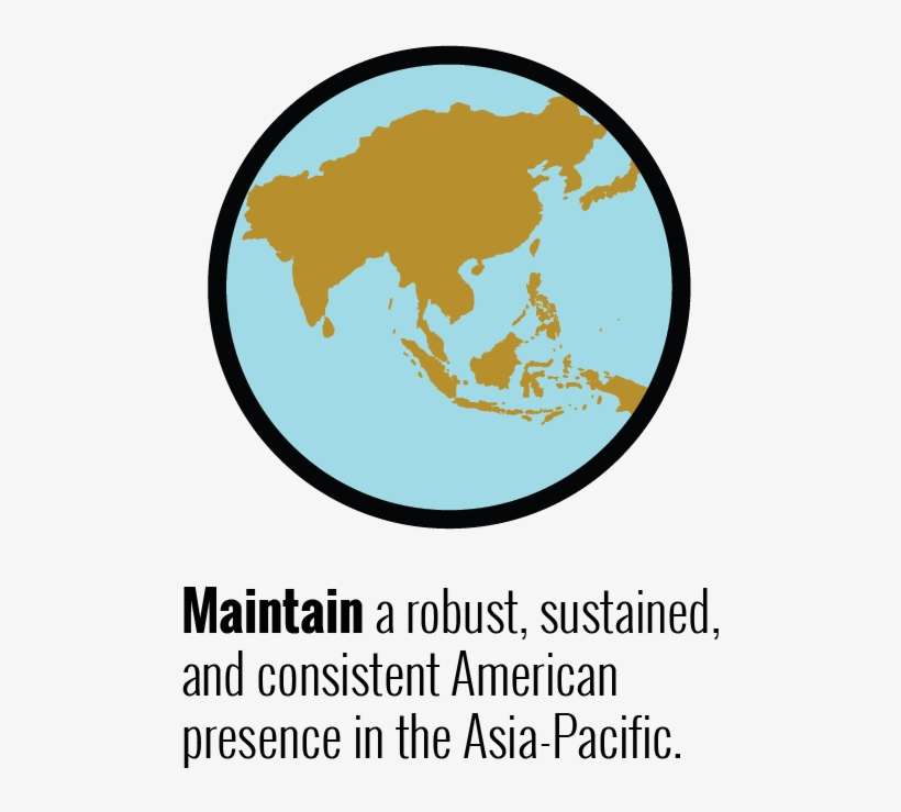 Asian Views On America's Role In Asia - Asia Pacific Map Vector, transparent png download